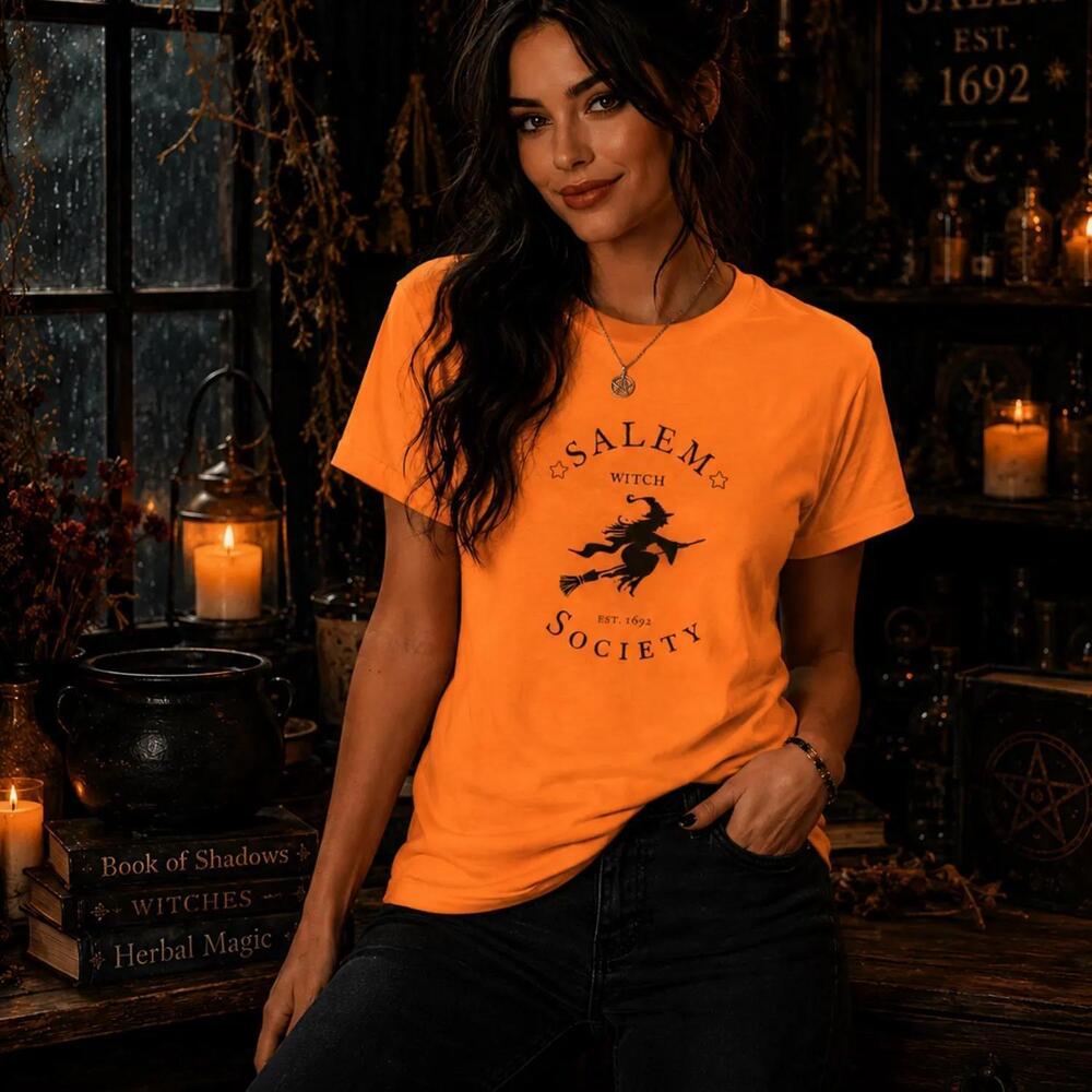 Salem Witch Society Tee Goth Halloween Fashion T-Shirt